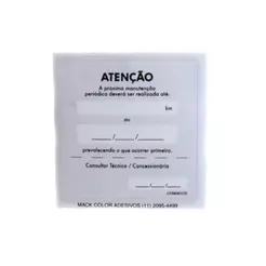 Etiqueta Adesiva de Troca de Óleo Volkswagen LIT04145170