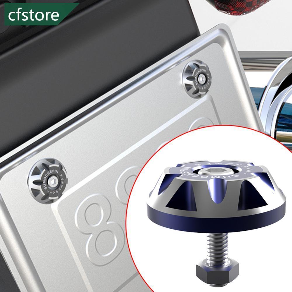 CFSTORE 1PC CNC 6MM Placa De Licença Da Motocicleta Parafuso Capa Escudo Buracos Scooter Acessórios Para Elétrica Parte 