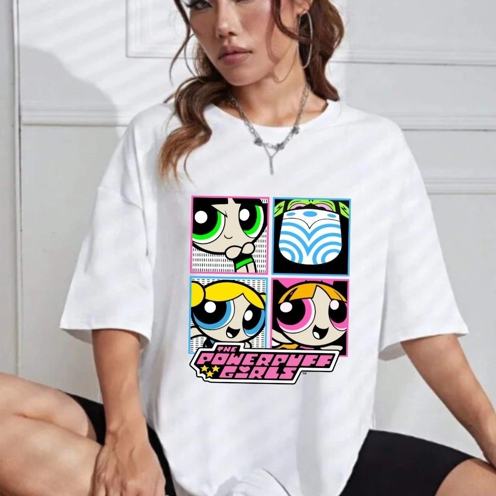 Camiseta Estampada Inspirado Super Poderosas E Macaco Unissex 100% Algodão Frete Grátis Rápido Plus Size