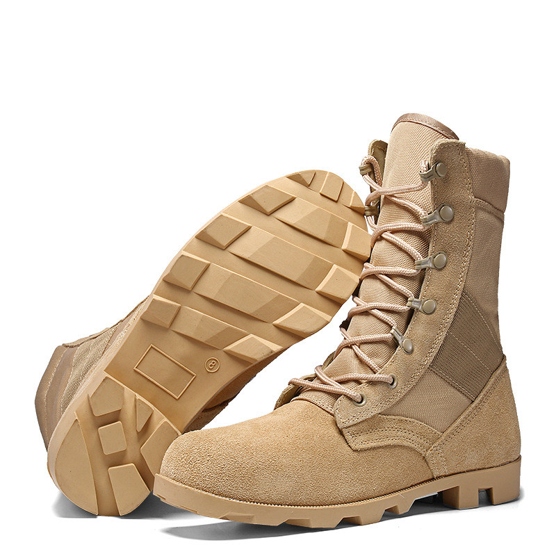 [Novo produto] Botas masculinas de cano alto Botas de combate Botas masculinas de deserto Botas táticas ao ar livre de c
