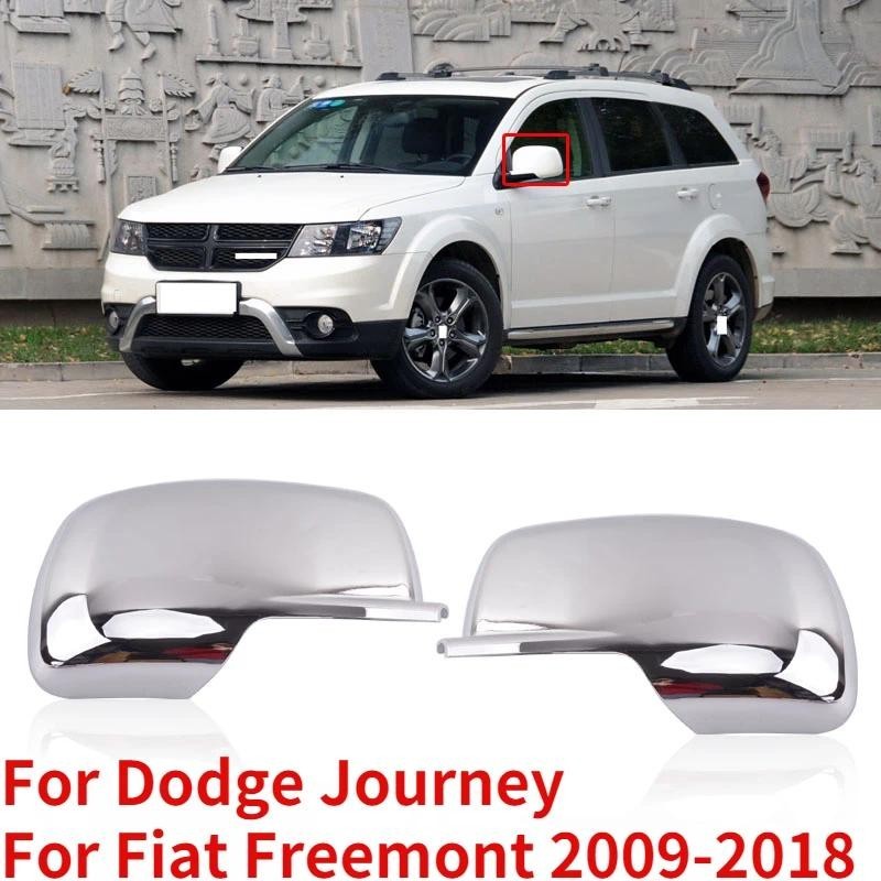 CAPQX 2 Peças Para Dodge Path Fiat Freemont 2009-2018 ABS Chrome Espelho Retrovisor Lateral Guarnição Quadro Capa Substi