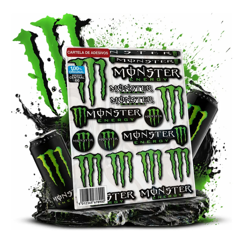 Adesivo Monster R15 Kit Moto Esportiva Envio Já