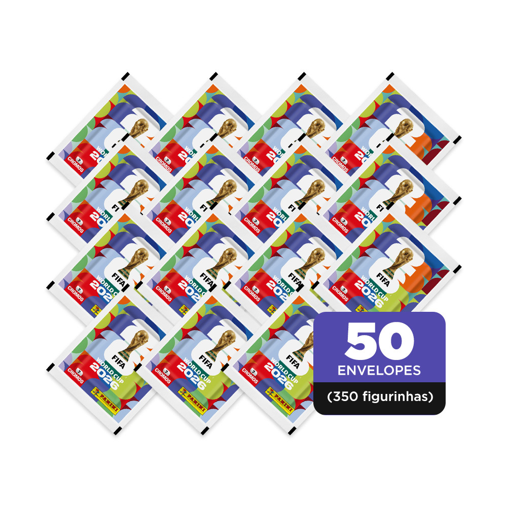 50 Envelopes (350 Figurinhas) Copa do Mundo 2026 - Oficial Panini