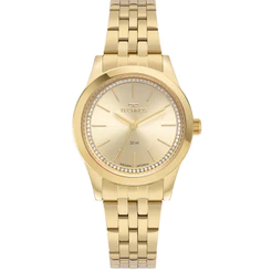 RELÓGIO TECHNOS FEMININO BOUTIQUE DOURADO. 2035MZS/1X