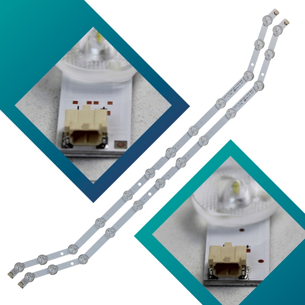 Kit Novo Led 2 Barras Un32fh5203g Un32fh5203 Original 12 Led