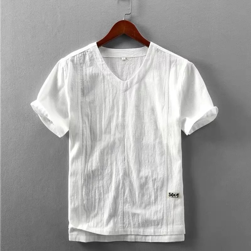 WHBC Hip Hop Street Letter Camisa Retrô De Manga Curta
