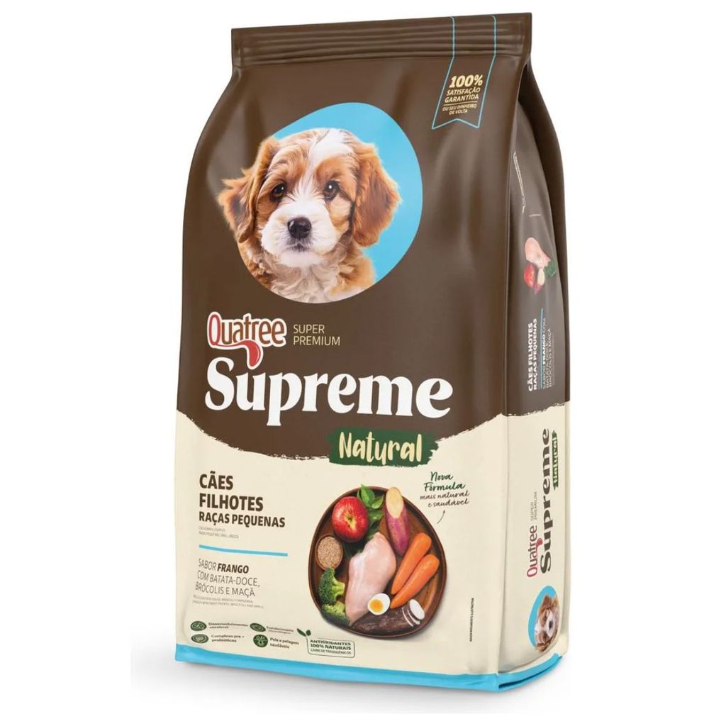 Ração Quatree Supreme Cães Filhotes Raças Pequenas 15kg