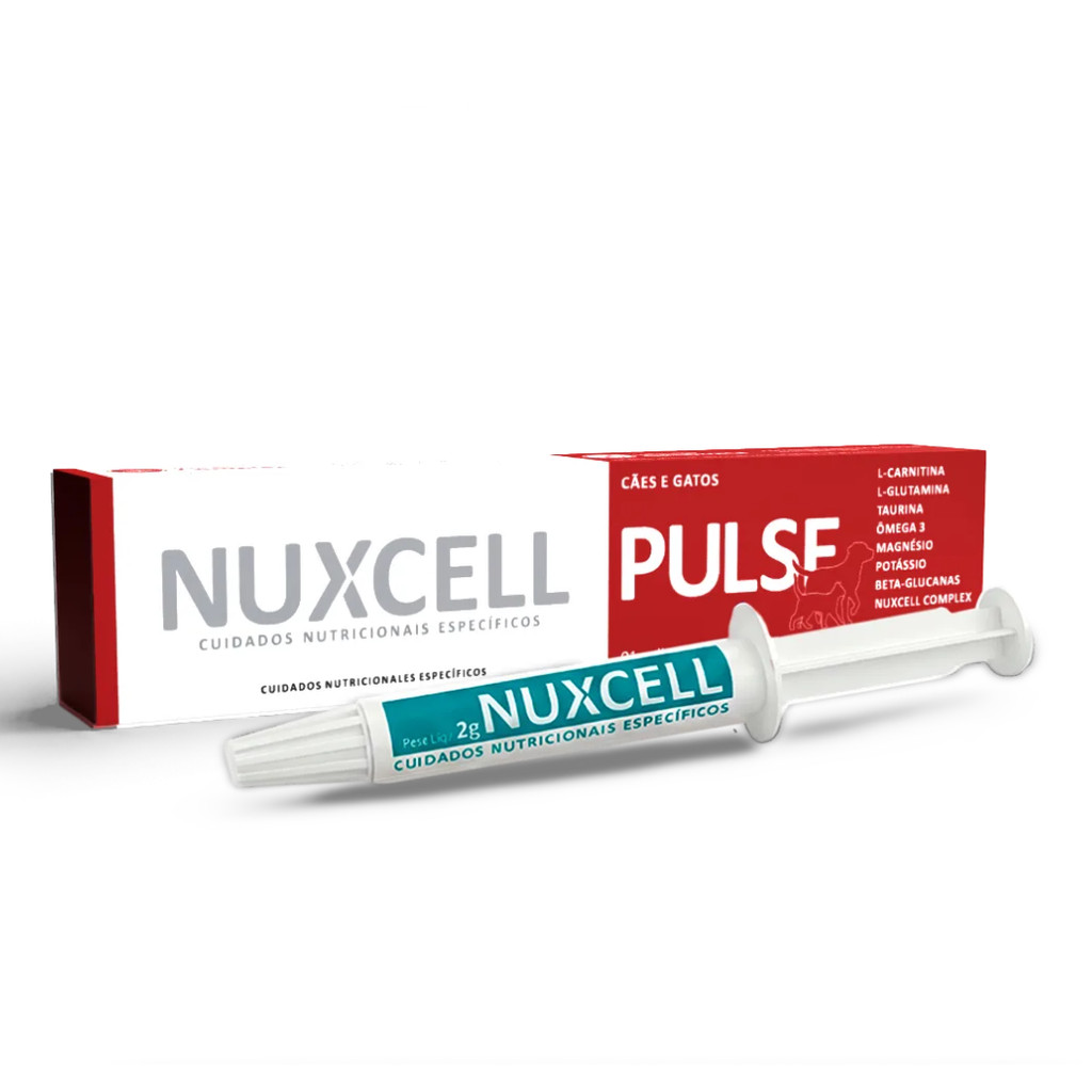 Nuxcell Pulse BioSyn Suplemento Caes Gatos 2g - 1un
