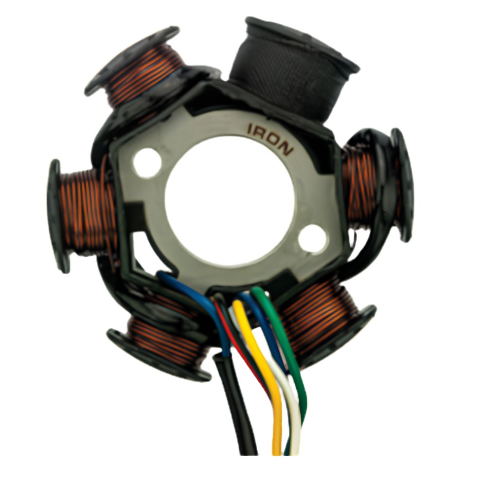 ESTATOR BOBINA MAGNETO PULSO 6 BOBINAS IRON SHINERAY XY50Q XY-50Q ES 2010 2011 2012 — imagem 2 de 2