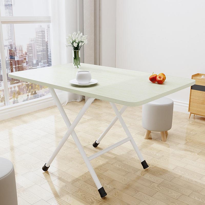 Mesa retangular dobrável mesa de jantar do agregado familiar simples comer pequena mesa retangular dormitório ao ar livr