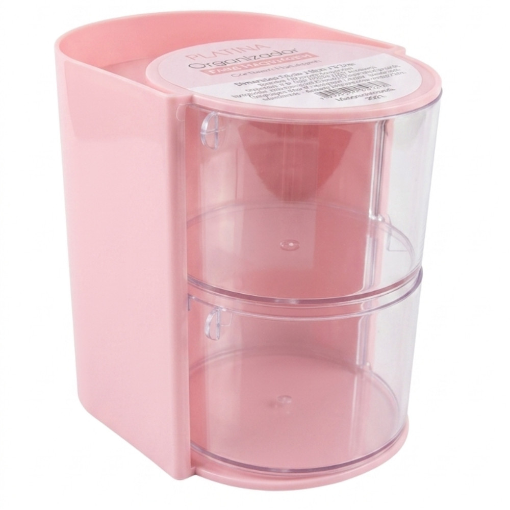 Porta Maquiagem E Cosméticos Com Divisórias Organizador Prático Para Pincéis E Acessórios De Beleza