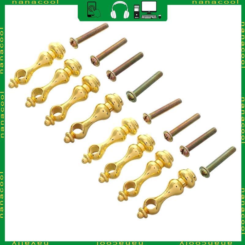 nana 8 Peças Eixos Metal Resistentes, Conectores Móveis E Parafusos Corrimão Vidro, Acessório