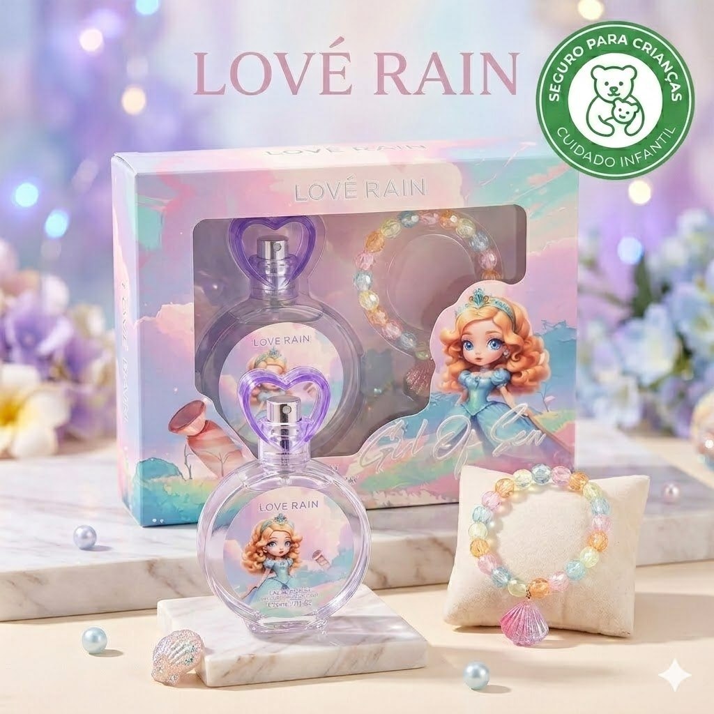 Love Rain Girl Of Sea 50ml EDP – Floral Aquático | Suave e Mágico | Encantador | Presente e Dia a Dia | Original
