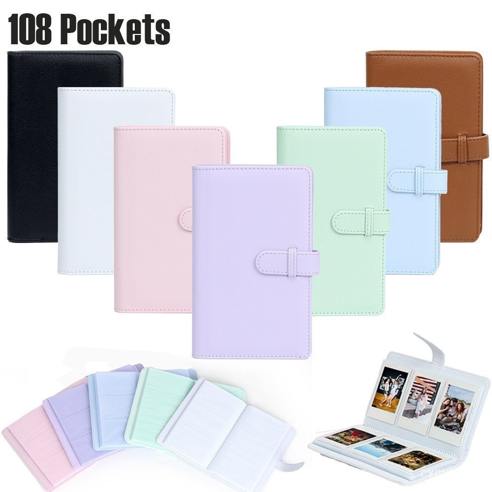 Álbum De Fotos De Filme De 3 Polegadas Com 108 Bolsos Para Câmera Fujifilm Instax Mini 7S 8 9 11 12 25 26 50s 70 90