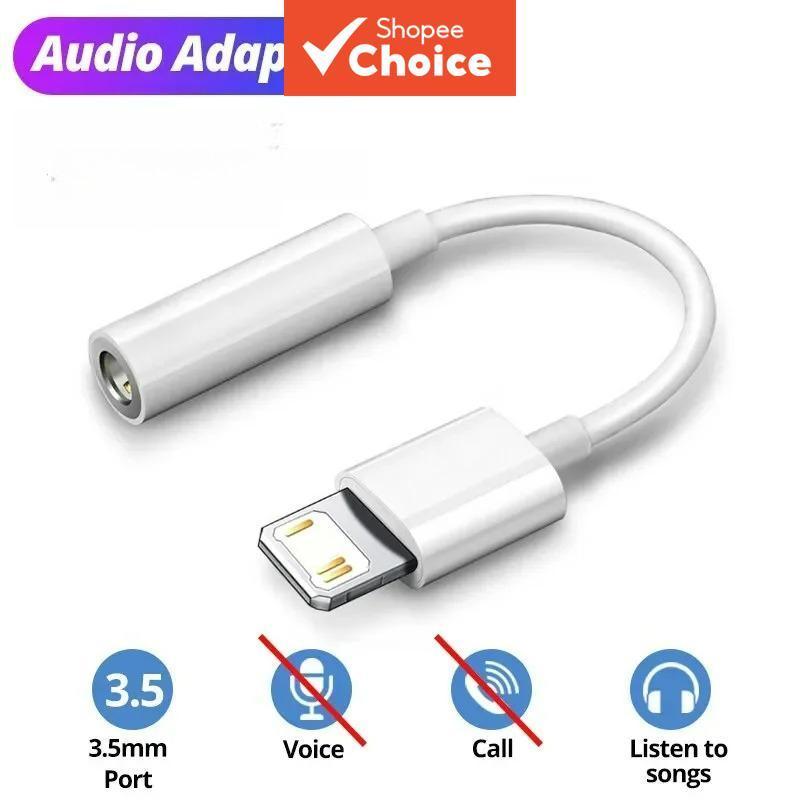 Adaptador de cabo Lightning para fone de 3,5 mm para iPhone 14 13 12 11 Pro Max Mini Plus Pro
