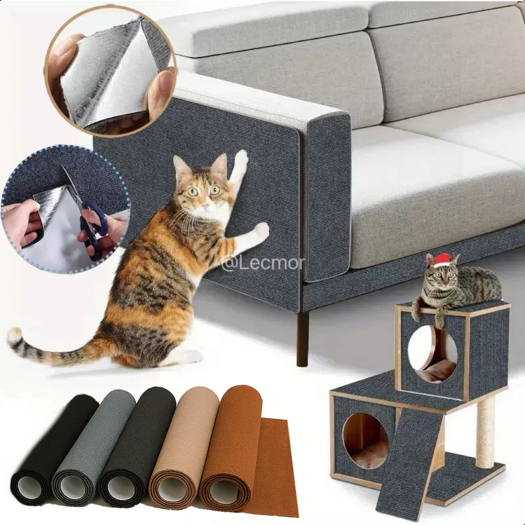 Arranhador Adesivo Protetor de Sofá e Móveis Anti-Arranhões para Gatos Tapete Resistente e Cortável