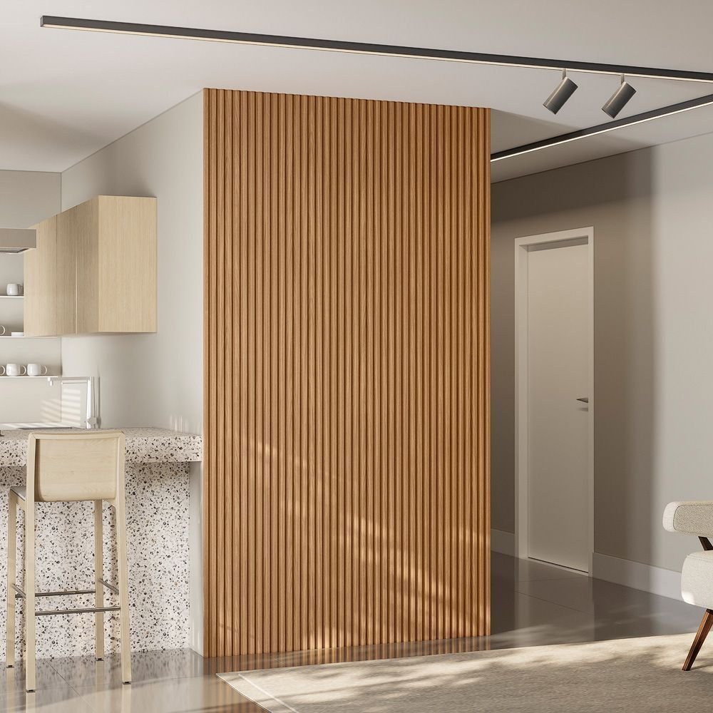 Painel Ripado modular 2,50x1,41cm (3,53m²) Nature Fosco 3.53