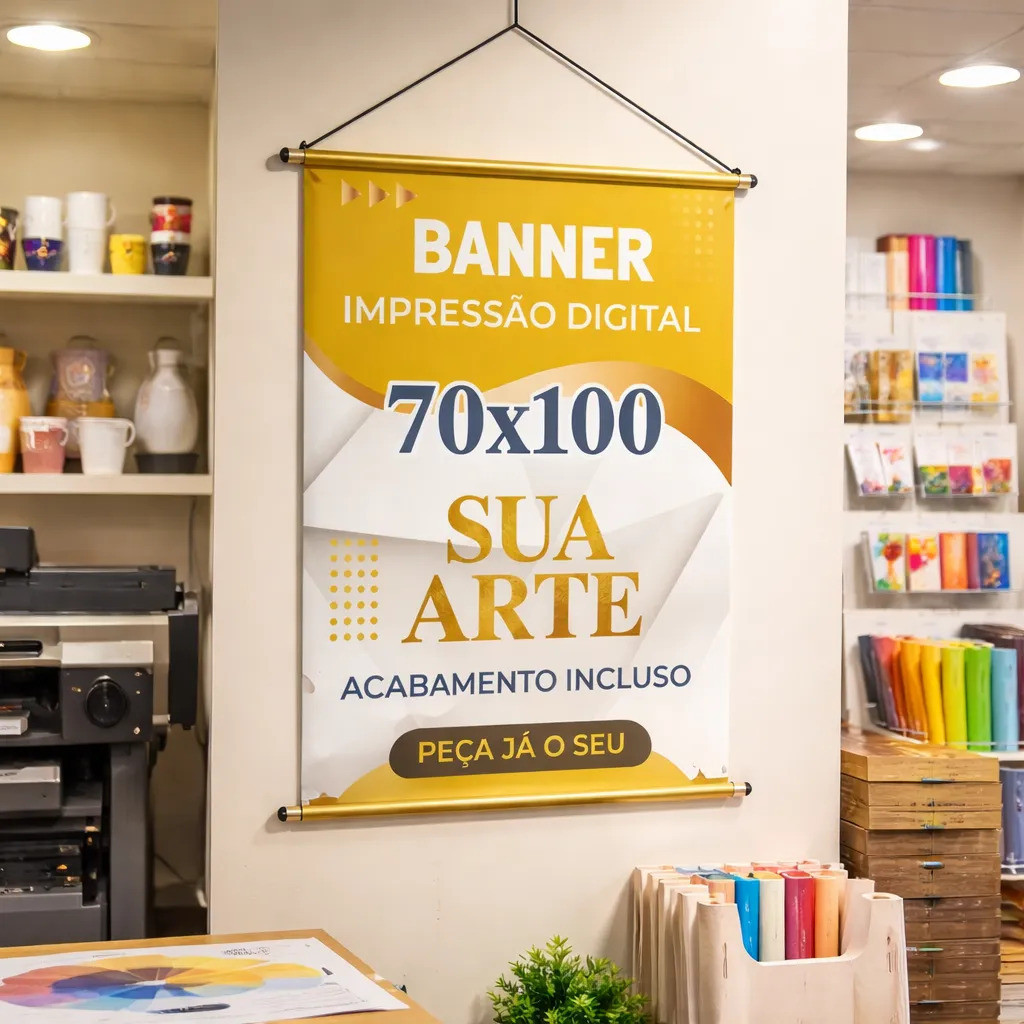 Banner Personalizado Completo Medida De 70x100cm