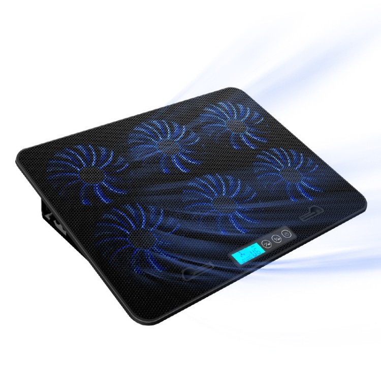 ICE COOREL Base Para Computador Notebook Controle De Velocidade Suporte Silencioso Resfriamento De Seis Ventiladores Rac
