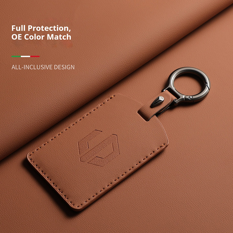 Novo Macio Genuine Leather Carro NFC Cartão Remoto Chave Capa Caso Para Leapmotor C10 C11 C16 Keyless Kit Protetor 