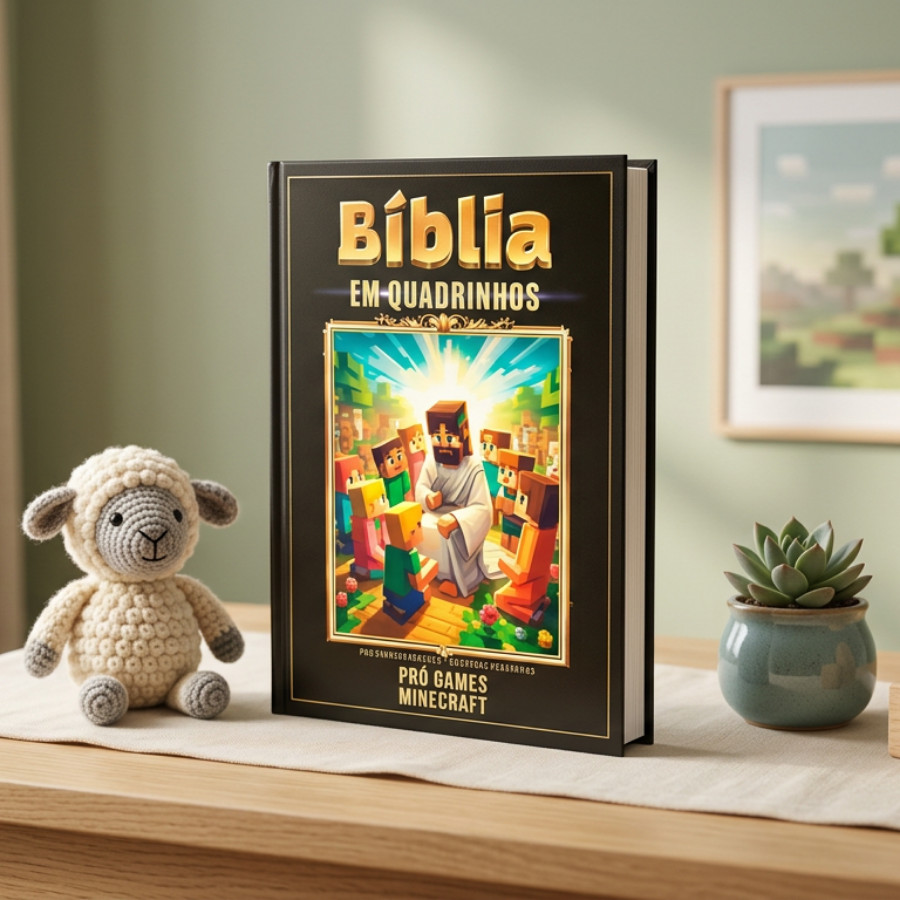 Bíblia em Quadrinhos Pró-Games Minecraft Editora King Books