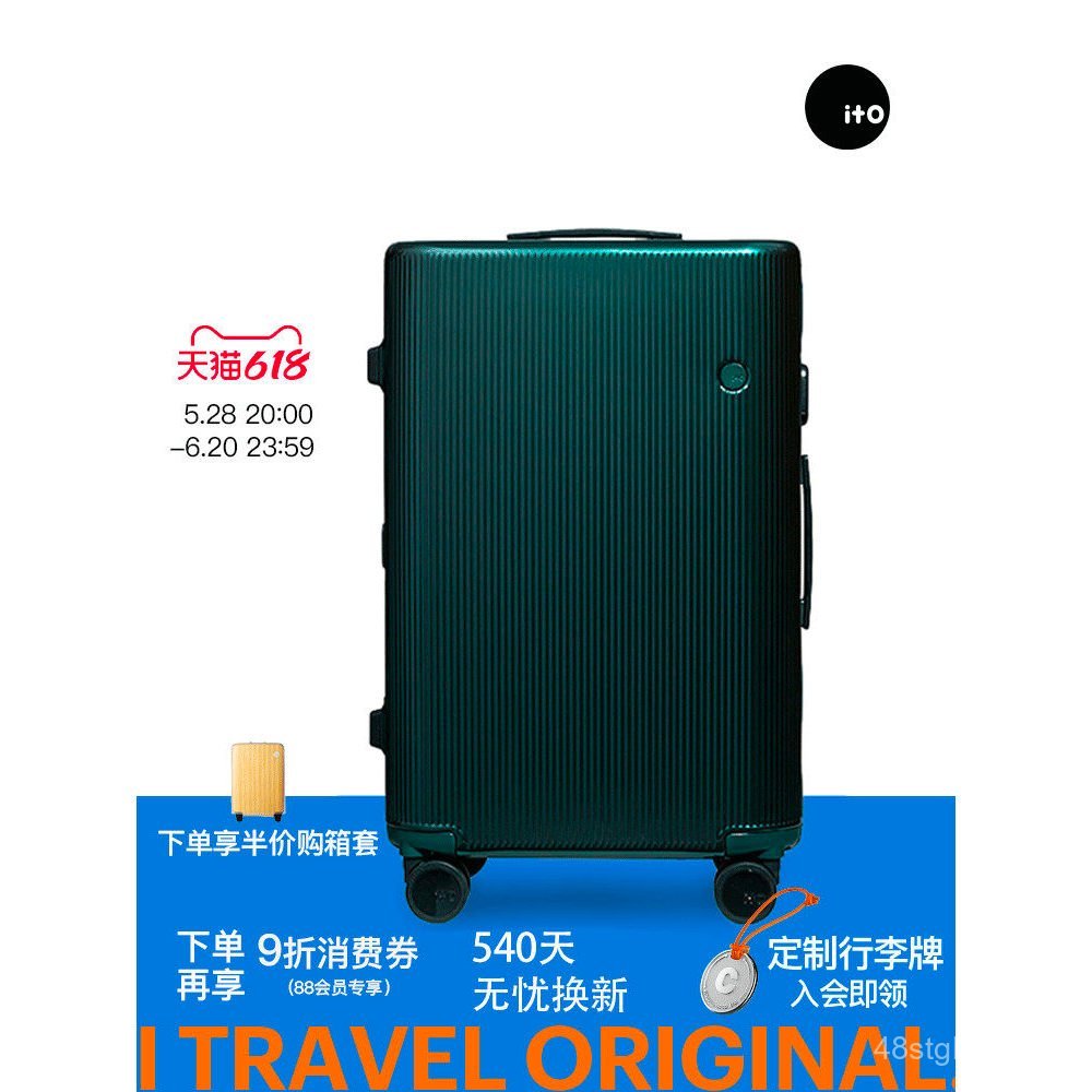 Mala de viagem ITO para mulheres, mala de mão de 20 polegadas com fechadura de senha, durável e resistente, mala de viag