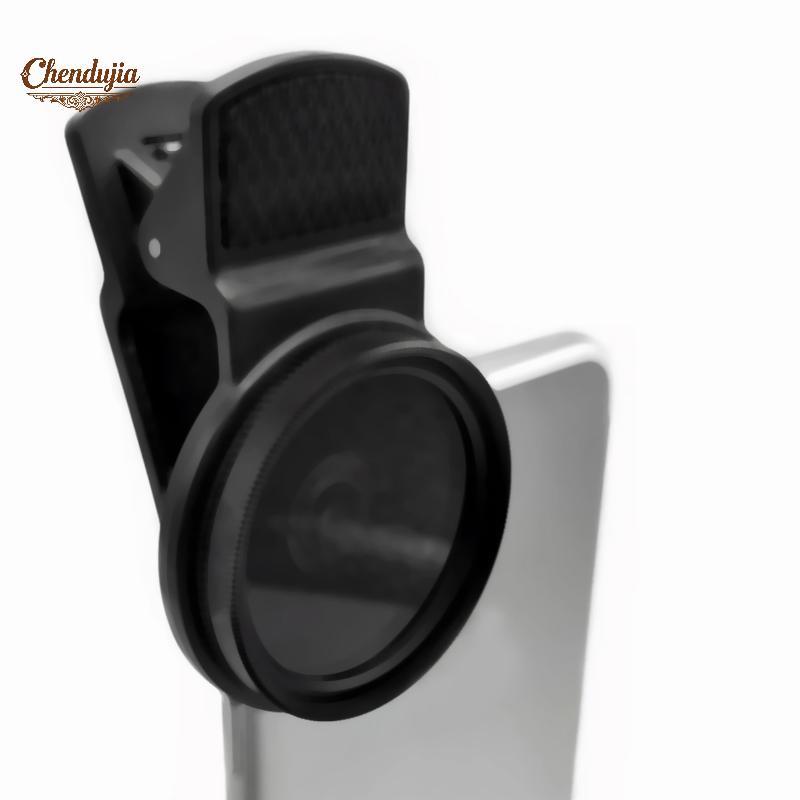 Chen Universal Com Clipe Portátil Profissional Telefone Polarizador Lente Grande Angular 37/52MM Filtro CPL Câmera Circu