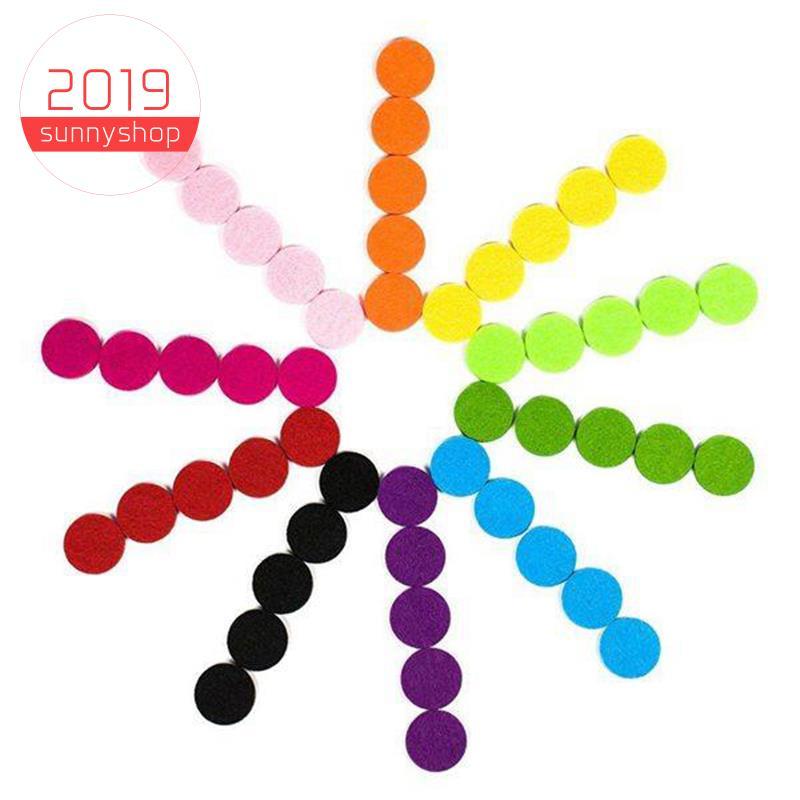 [Bestseller S] 50 Unidades De Almofada De Substituição De Feltro De Recarga De 22 Mm Para Colar De Medalhão Difusor De Ó