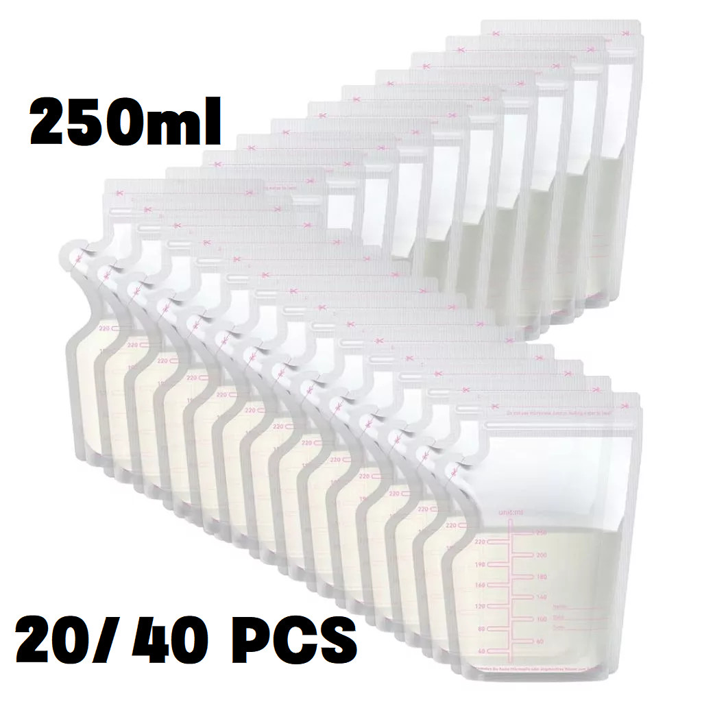 Kit 20/40 Pçs Un Saco Saquinhos Congelar Leite Maternidade Bebê