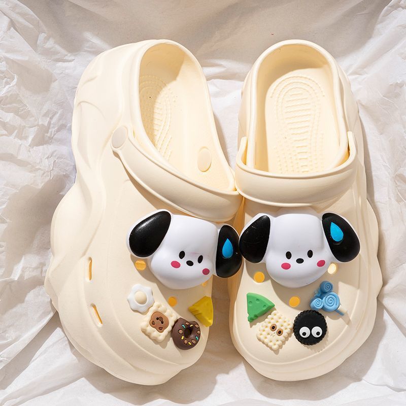 Buraco sapatos femininos verão exterior Wear eva antiderrapante desodorante praia sola grossa aumentando legal