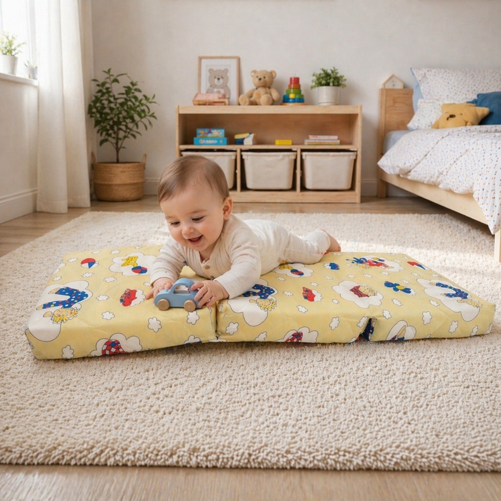 Colchonete Dobrável Infantil Vira Sofá Conforto Total Criança Top Mais Vendido
