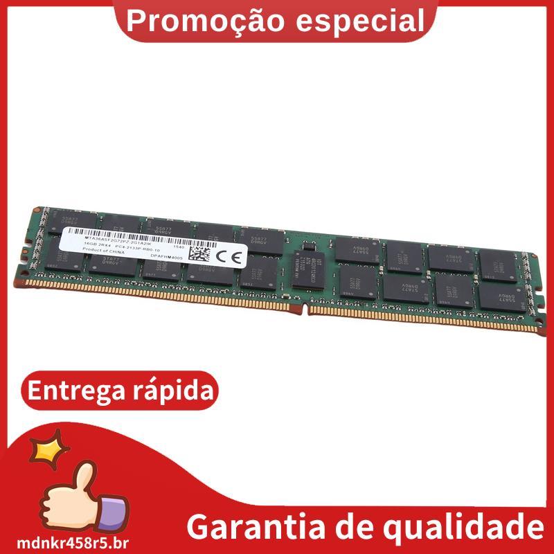 Para Memória RAM De Servidor MT 16GB DDR4 2133Mhz PC4-17000 288PIN 2Rx4 RECC 1.2V REG ECC Fácil Instalação . mdnkr458r5b