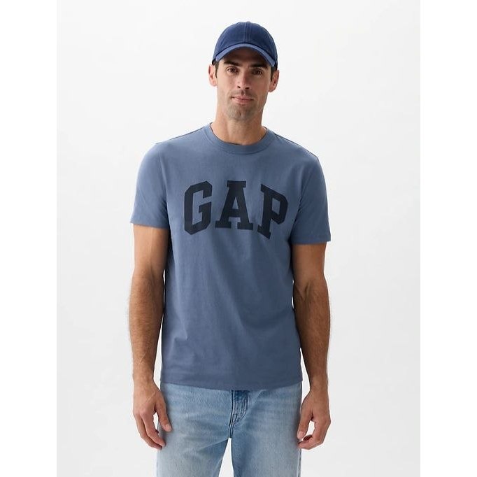 Camiseta GAP Masculino Azul Acero manga curta