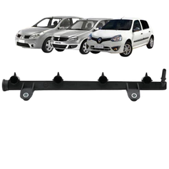 Flauta Dos Bicos Injetores Renault Clio Logan Sandero 1.6 8v