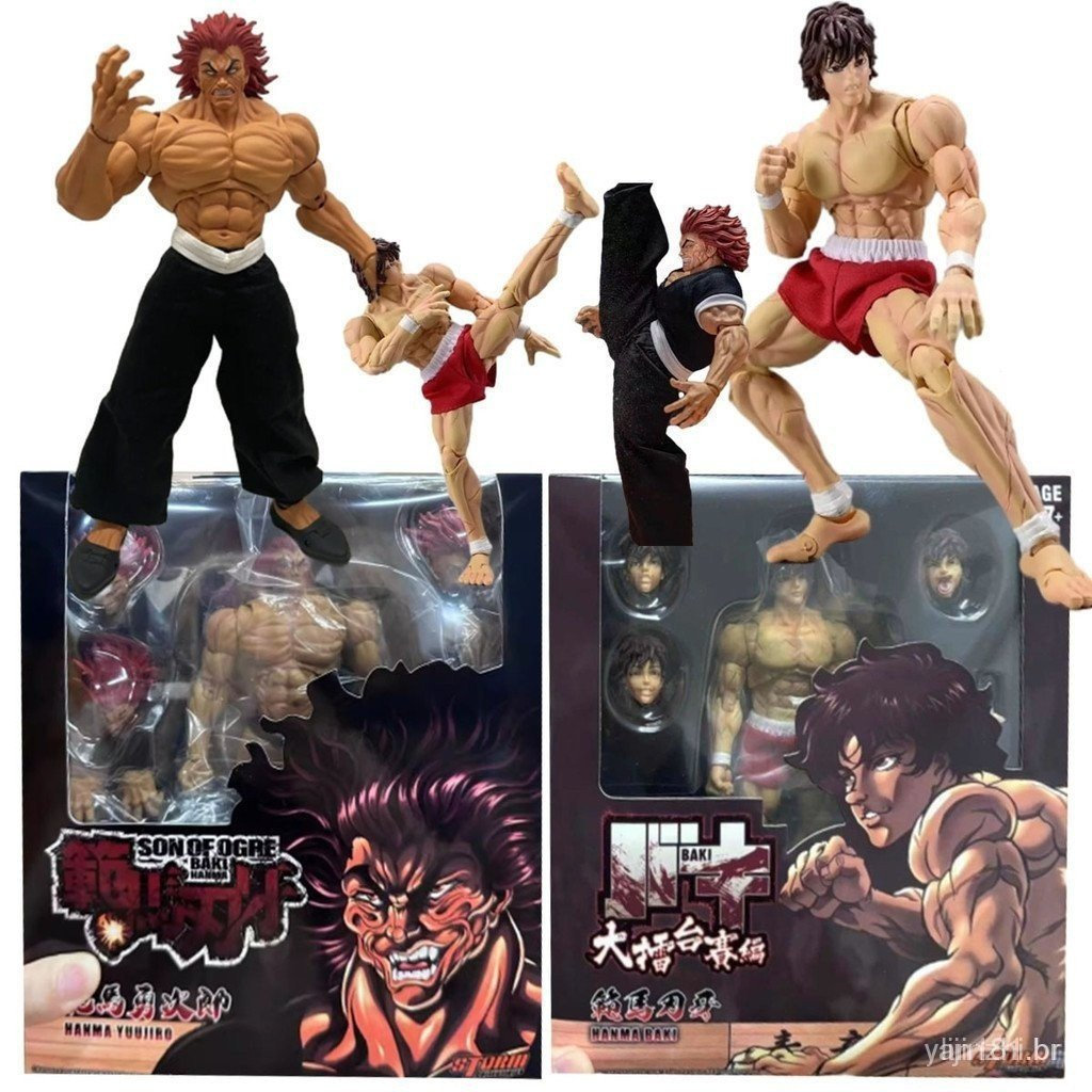 Figura de Ação Naruto Hanma Baki ST 1/12, Design Articulado, Figura de Brinquedo de Anime, Modelo Colecionável EZEK