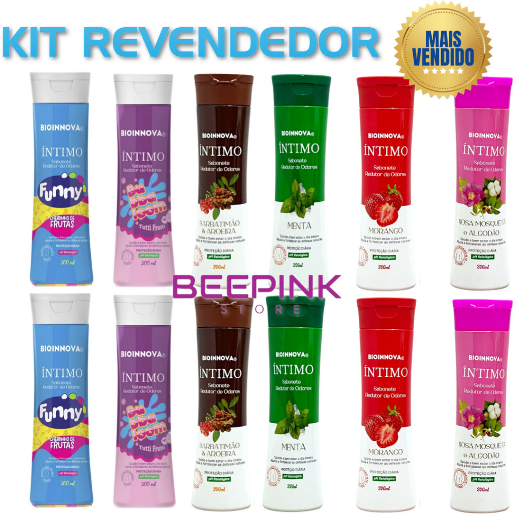  KIT 12 SABONETE ÍNTIMO – BIOINNOVA ÍNTIMO   MAIS VENDIDO 