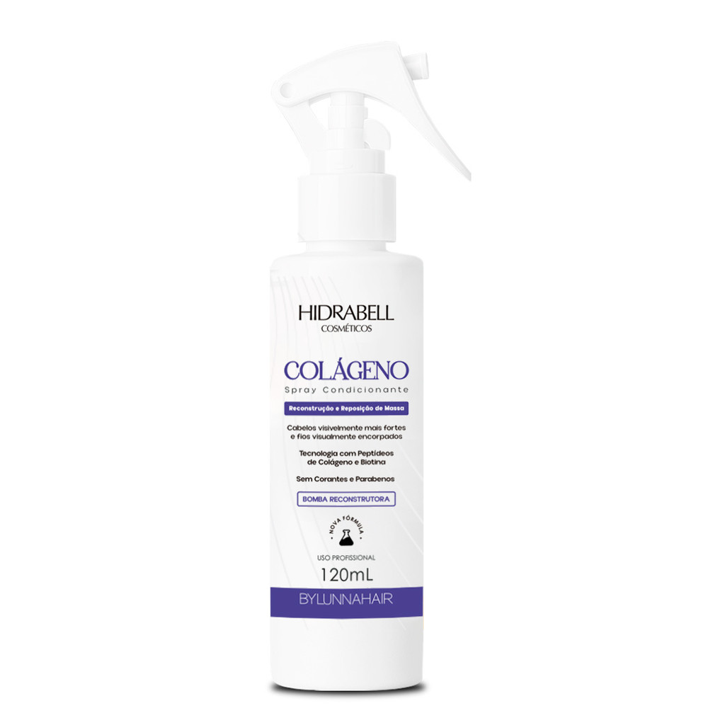 Spray Protetor Termico Colágeno Lifter Reconstrução e Reposição de Massa Capilar 120ml Hidrabell