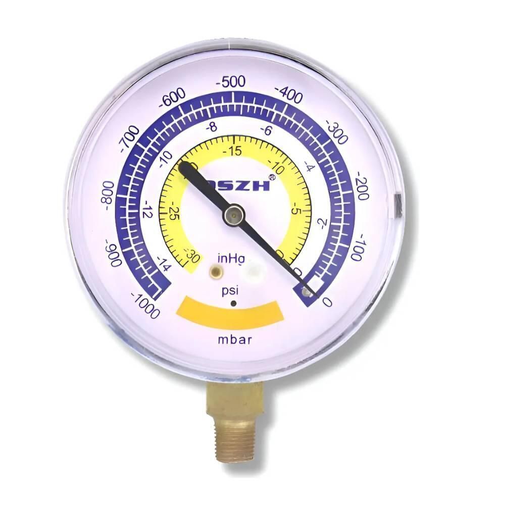 Vacuômetro Analógico Dszh Wk-18vg 1000 Bar Diâmetro 8cm Conexão 1/4