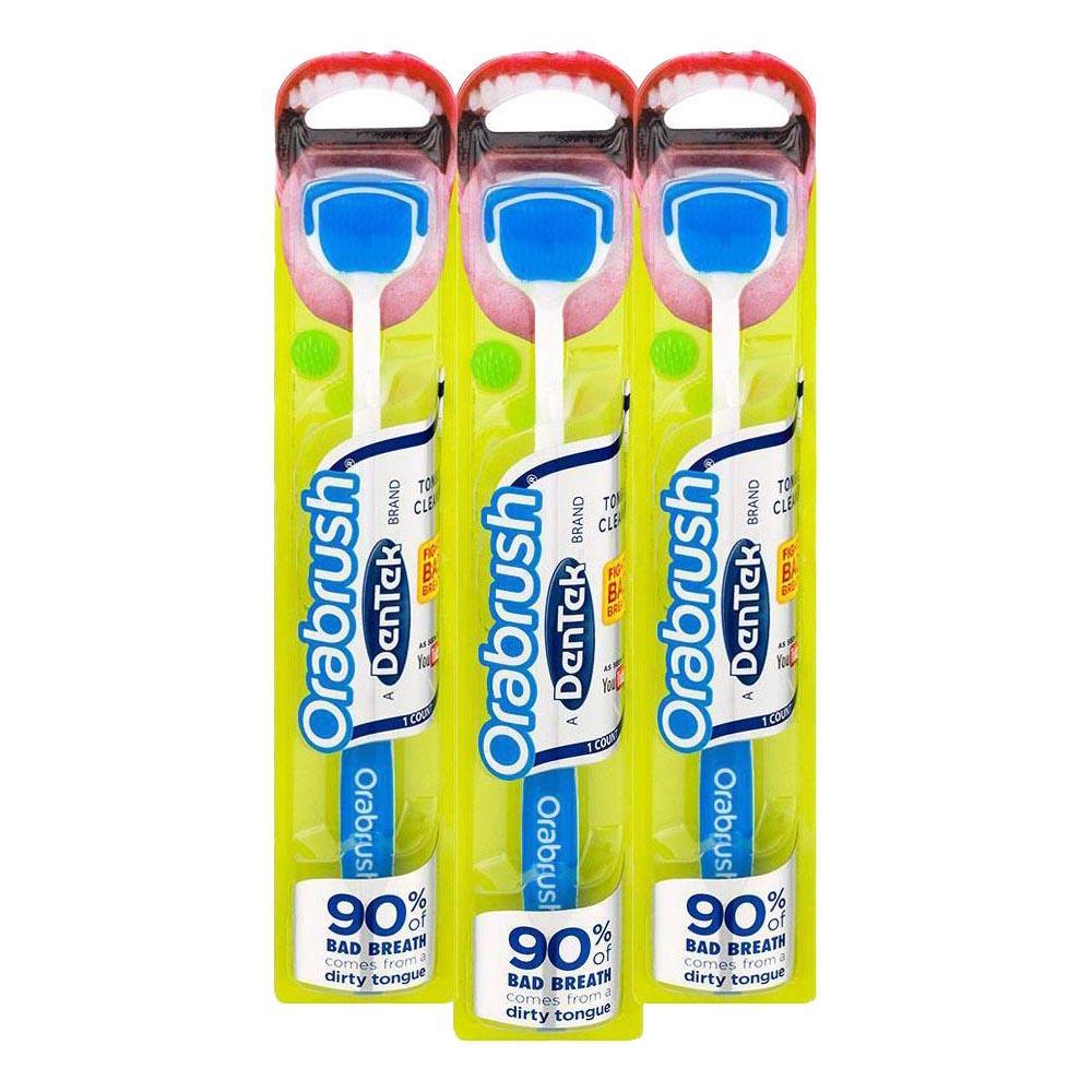 Kit Escova de Língua DenTek Orabrush com 3 unidades