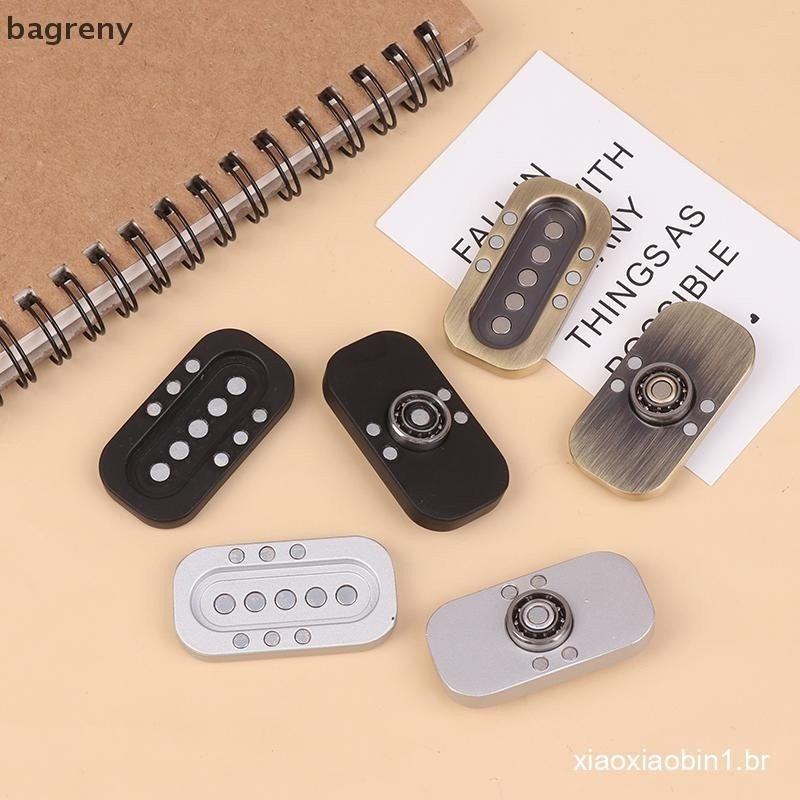 [bagreny] Coruja Push Slider Fidget Brinquedo Adultooo Metal Toy Dedo Spin Coins Brinquedos BR