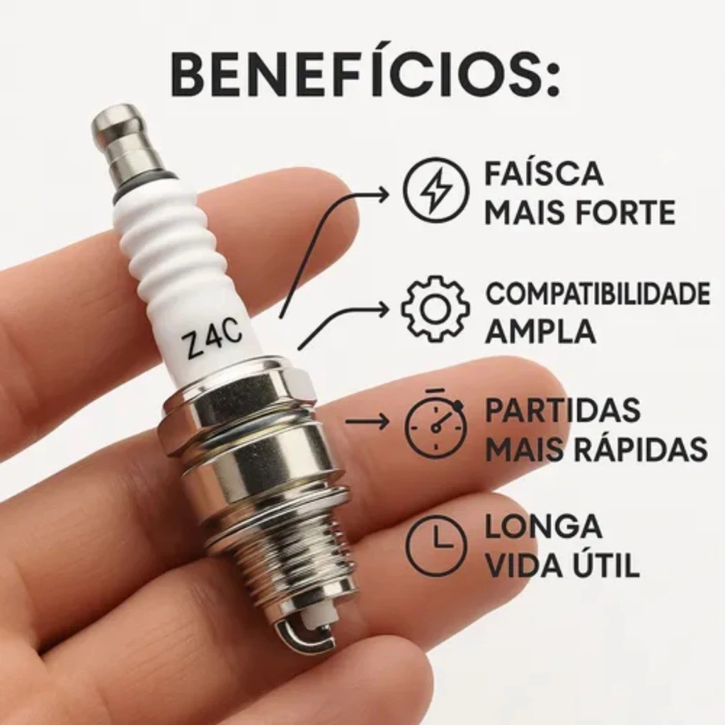 Vela de ignição 80cc bicicleta motorizada 2 tempos