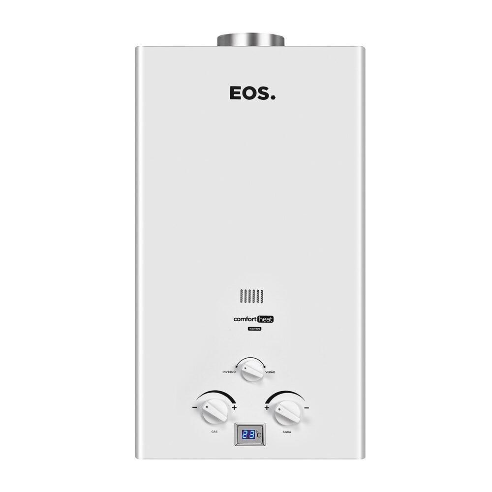 Aquecedor de Água a Gás EOS 16 Litros (Gás Liquefeito de Petróleo) Exaustão Natural Branco EAQ160GM