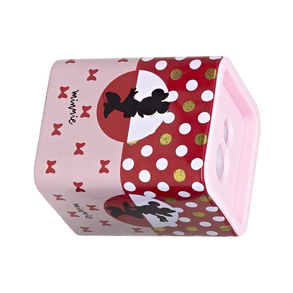 Apontador 2 Furos Jumbo c/ Depósito Minnie Red Rosa Molin · foto 2