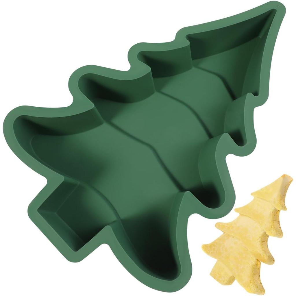 Forma de Bolo de Natal DOITOOL, Forma de Bolo em Forma de Árvore de Natal, Moldes de Silicone 3D para Assar em Forma de