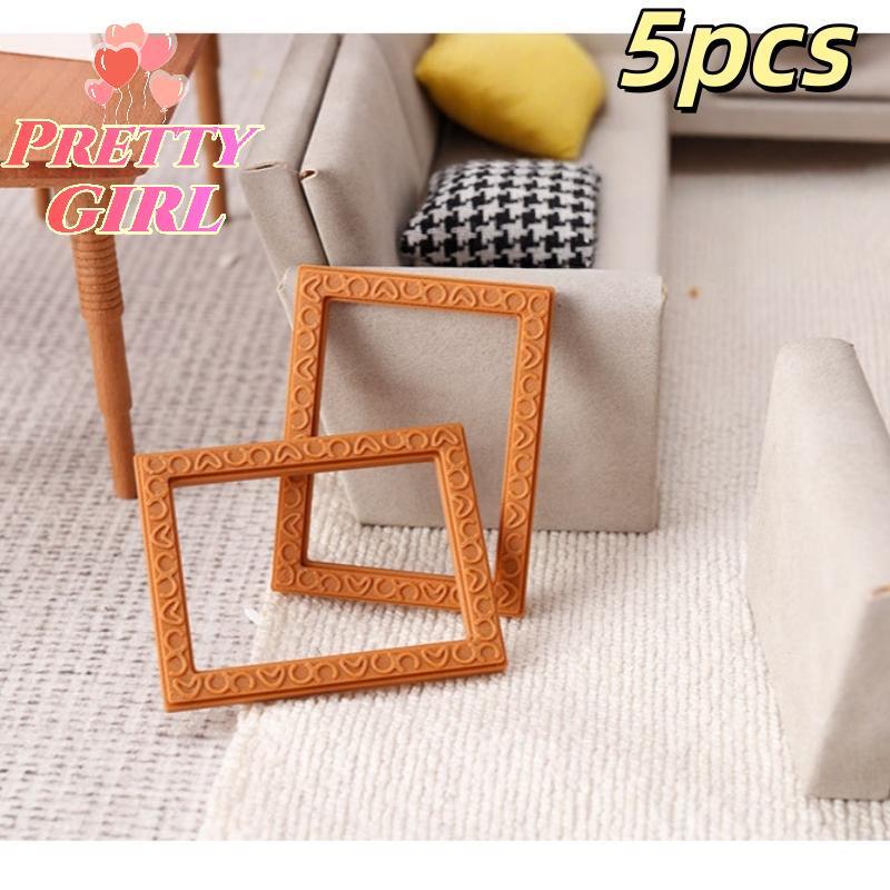 [Pretty ggirl] 1 12 Casa De Bonecas Modelo De Móveis Em Miniatura 5 Peças Molduras De Resina Acessórios De Decoração De 