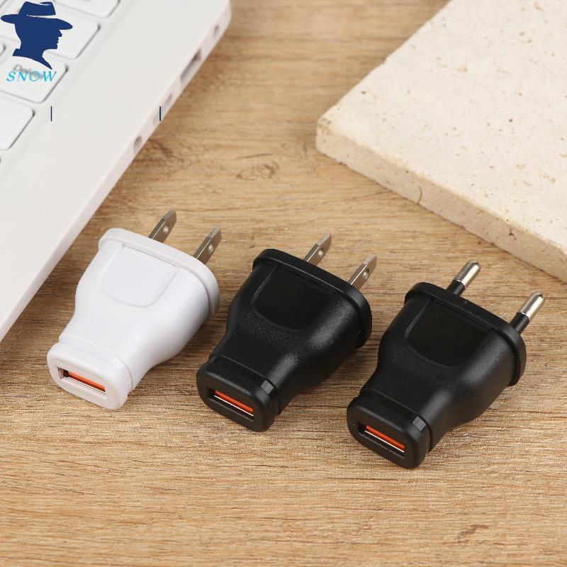 5V 1A Carregador USB Mini Adaptador De Energia Carregadores De Celular De Viagem Ue/Eua Plug De Parede 1 Porta [SNOW]