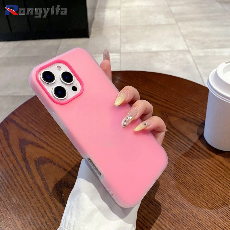 Caixa 2 Em 1 Cor Doce Para Tecno Spark 50 Camon 50 Infinix Note 60 Ultra GT 50 Pro 5G 4G Moldura De Capa Mezanino Pode C