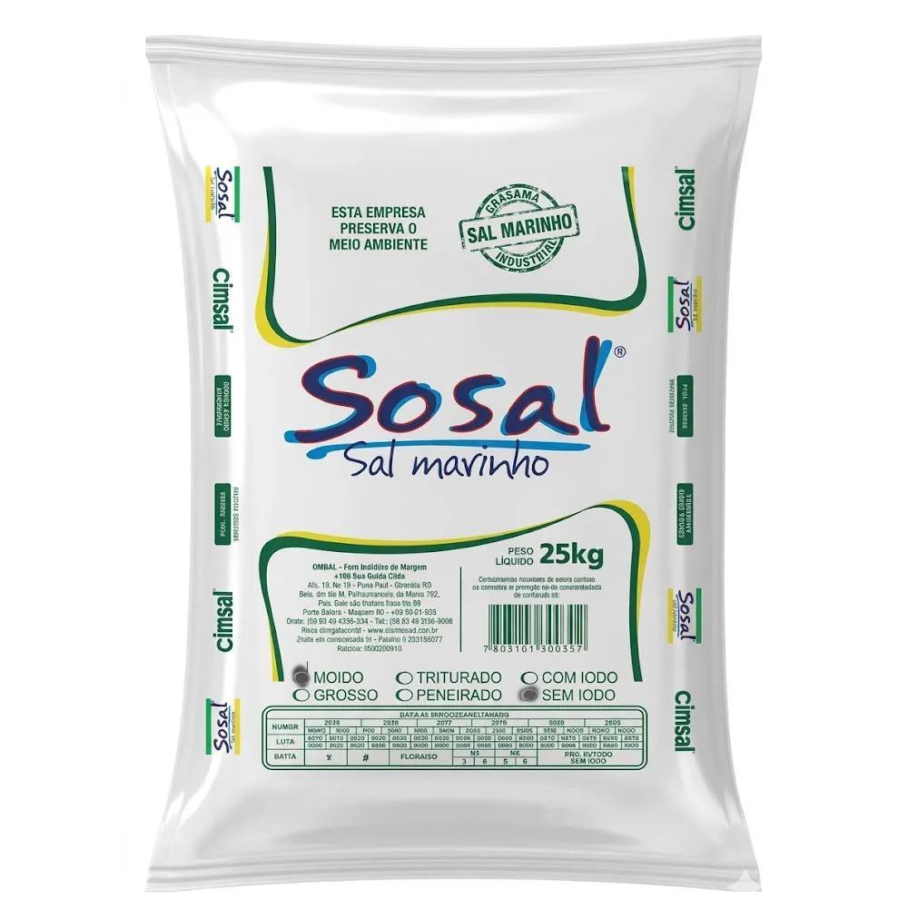 Sal de Piscina para Gerador de Cloro Base de Sal 25kg Sosal