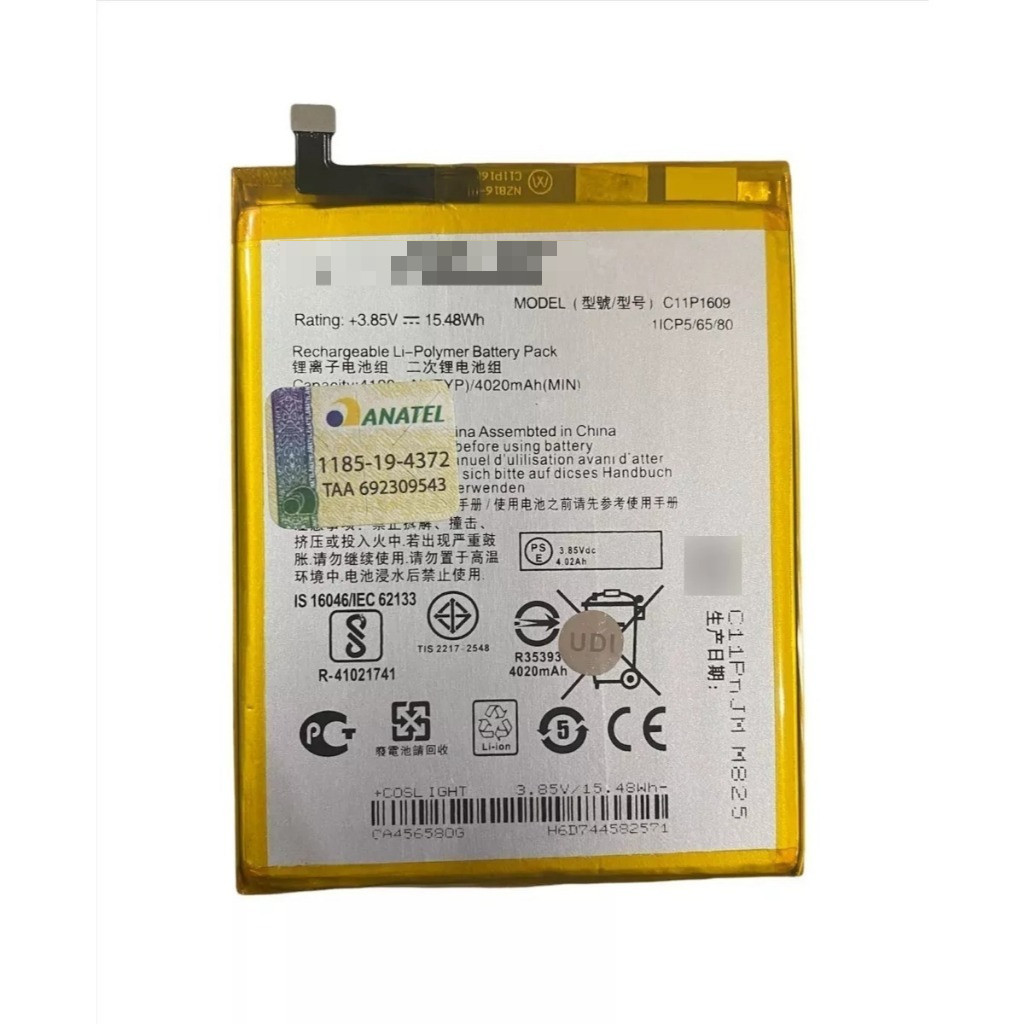 Flex Bat Nova Modelo C11p1609 Para Asus ZenFone 3 Max ZC553KL Premium COM GARANTIA! - QUALIDADE E GARANTIA GARANTIDA