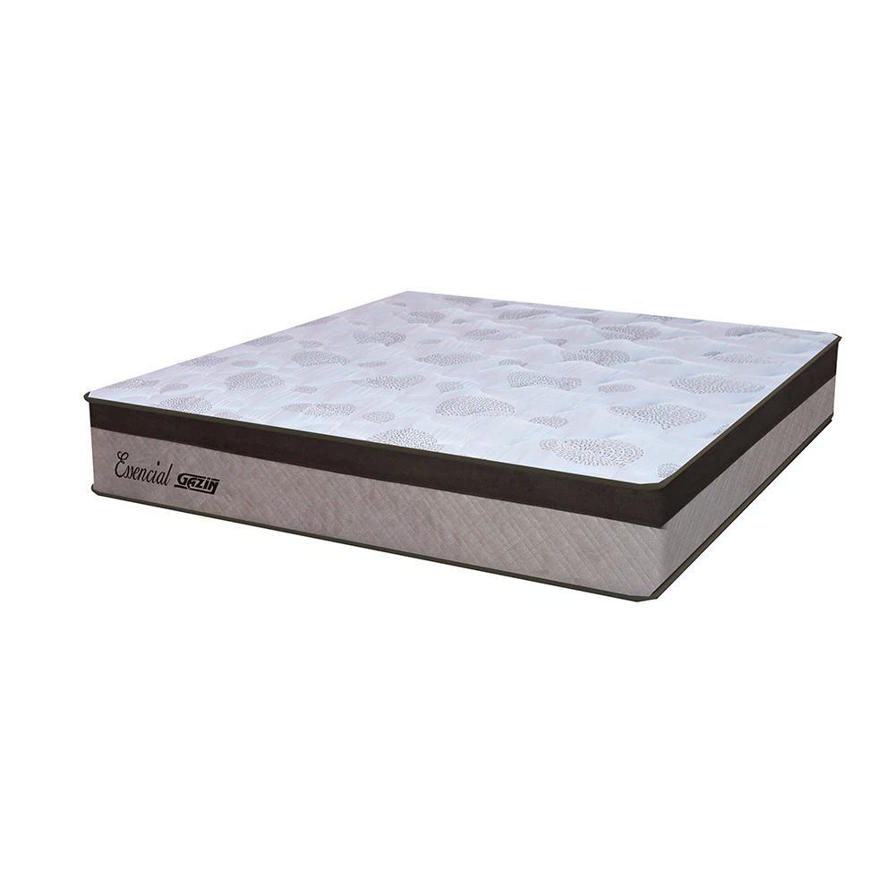 Colchão King Size Gazin Essencial Mola Ensacada 196x26x203cm